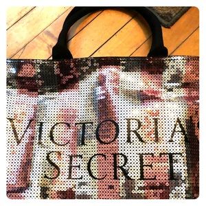 Victoria Secret Sequin tote bag